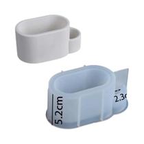 Moldes De Silicone Para Copos De Velas Ovais Para Concreto, Vaso De Suculentas, Armazenamento De
