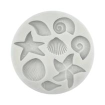Moldes De Silicone Para Decoração De Bolos Com Tema Oceânico 3PCS Concha Estrela Do Mar Coral Moldes Moldes De Silicone Para Decoração De Bolos Com Tema Oceânico 3PCS Concha Estrela Do Mar Coral Moldes