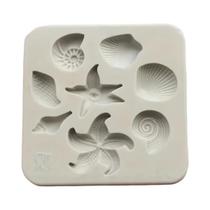 Moldes De Silicone Para Decoração De Bolos Com Tema Oceânico 3PCS Concha Estrela Do Mar Coral Moldes Moldes De Silicone Para Decoração De Bolos Com Tema Oceânico 3PCS Concha Estrela Do Mar Coral Moldes