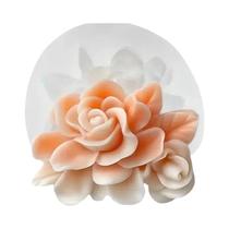 Moldes De Silicone Para Flores 7 Peças 3D Rosa Peônia Para Chocolate, Bolo, Velas, Sabão, Gesso,