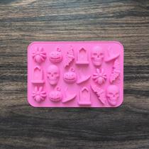 Moldes De Silicone Para Halloween Com 18 Cavidades Para Fantasmas, Abóboras, Morcegos, Caveiras E