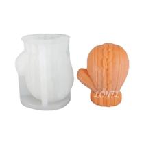 Moldes De Silicone Para Luvas De Natal Para Velas, Chocolate, Bolos, Artesanato, Gesso, Epóxi E Moldes De Silicone Para Luvas De Natal Para Velas, Chocolate, Bolos, Artesanato, Gesso, Epóxi E