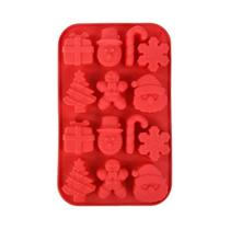 Moldes De Silicone Para Natal Em Forma De Floco De Neve, Árvore De Natal, Homem De Gengibre, Molde