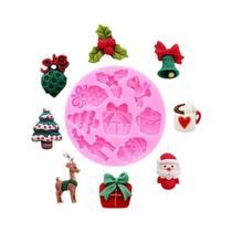 Moldes De Silicone Para Sino De Natal, Boneco De Neve E Casa De Neve Para Chocolate, Bolo, DIY,