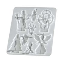 Moldes De Silicone Para Suporte De Velas De Natal Para Fundição Em Resina, Decoração Artesanal Para Moldes De Silicone Para Suporte De Velas De Natal Para Fundição Em Resina, Decoração Artesanal Para