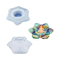 Moldes De Silicone Para Suporte De Velas De Resina Em Forma De Flor Para DIY, Caixa De Doces E Moldes De Silicone Para Suporte De Velas De Resina Em Forma De Flor Para DIY, Caixa De Doces E