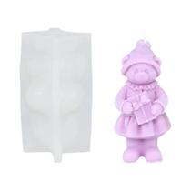 Moldes De Silicone Para Velas Em Forma De Urso De Pelúcia 3D, Moldes De Resina Epóxi Para DIY, Moldes De Silicone Para Velas Em Forma De Urso De Pelúcia 3D, Moldes De Resina Epóxi Para DIY,