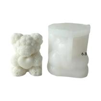 Moldes De Silicone Para Velas Em Forma De Urso Fofo 3D DIY Para Artesanato Em Sabão E Decoração De
