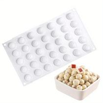 Moldes De Silicone Redondos Mini Para Decoração De Bolos, Chocolate, Cubos De Gelo, Gelatina, Mousse Moldes De Silicone Redondos Mini Para Decoração De Bolos, Chocolate, Cubos De Gelo, Gelatina, Mousse
