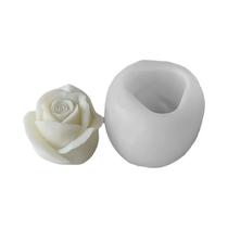 Moldes de Vela de Silicone 3D com Flor de Rosa - Para Vela, Sabonete e Chocolate