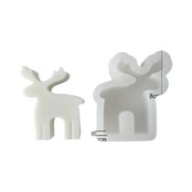 Moldes de Vela de Silicone 3D de Natal - Rena, Árvore, Boneco de Neve e Papai Noel