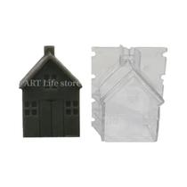 Moldes De Velas Em Forma De Casa De Madeira 3D, Kit DIY De Fabricação De Velas Em Acrílico, Presente Moldes De Velas Em Forma De Casa De Madeira 3D, Kit DIY De Fabricação De Velas Em Acrílico, Presente