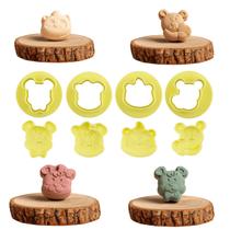 Moldes do Ejetor Max Ursinhos Blue Star 4 Carimbos Modelador de Doces Brigadeiros Biscoitos e Massas