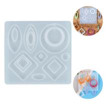 Moldes Para Brincos Silicone Resinas Colar Pingente Chaveiro Brinco 02
