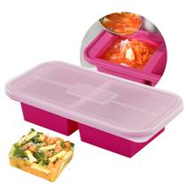 Moldes para congelador AgiGear Silicone 500 mL e 250 mL com tampas e 2 xícaras Moldes para congelador AgiGear Silicone 500 mL e 250 mL com tampas e 2 xícaras