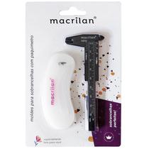 Moldes para sobrancelhas com paquímetro