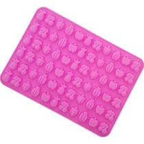 Moldes Silicone Mini Frutas 66 cav Gummy Bear Gelatina Bala Candy Shape Apenas Molde