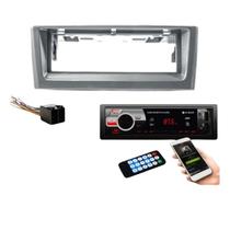 Moldura 1 Din Punto Linea Cinza Kiron 12 + Radio Light + Chicote Antena Moldura 1 Din Punto Linea Cinza Kiron 12 + Radio Light + Chicote Antena