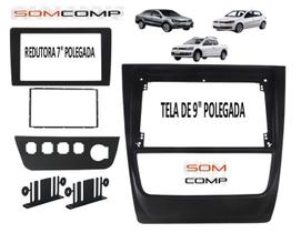 Moldura 1 e 2 Din Gol G VI - Saveiro Voyage - 2012 à 2015 - Padrão Japonês, Chinês e MP5 PRETO Moldura 1 e 2 Din Gol G VI - Saveiro Voyage - 2012 à 2015 - Padrão Japonês, Chinês e MP5 PRETO