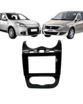 Moldura 10" Chinês Renault Logan 12/13 Sandero 12/14 - Black Piano Moldura 10" Chinês Renault Logan 12/13 Sandero 12/14 - Black Piano