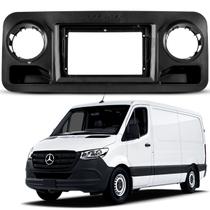 Moldura 10 Pol Sprinter 2018 19 20 21 22 23 2024 Preto Fosco