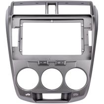 Moldura 10 polegadas ar analógico grafite city 2008 a 2013