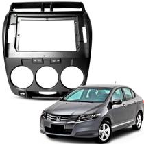 Moldura 10 Polegadas City 2008 2009 2010 2011 2012 2013 2014 Grafite Ar Analógico