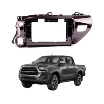 Moldura 10" Polegadas compatível com Hilux 2017 a 2021 cor Black Piano Expex - EPX10TO004