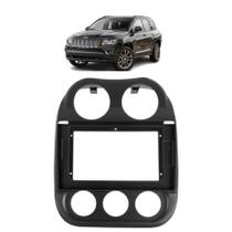 Moldura 10 polegadas jeep compass 2011/16 preto fosco