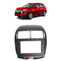 Moldura 10" polegadas mitsubishi asx 2010/21 preto fosco