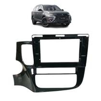 Moldura 10 polegadas mitsubishi outlander 2013/21 black piano