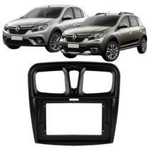 Moldura 10 Polegadas Sandero e Logan 2015 à 2024 Preta Painel Central Multimidia Expex 10rn001 Som