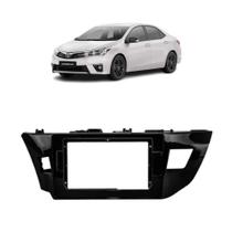 Moldura 10" polegadas toyota corolla 2014/16 black piano
