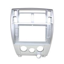 Moldura 10 Polegadas Tucson 2007~2011 Modelo com Ar Digital e Analógico, Prata - Expex EPX10HY009