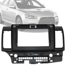 Moldura 2 Din 10" Polegadas Mitsubishi Lancer 2008 em Diante