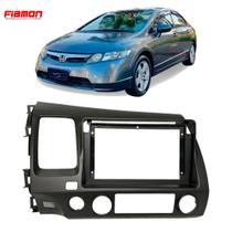 Moldura 2 Din 7 e 9 Polegadas Fiamon Honda New Civic 2007 A 2011 Grafite