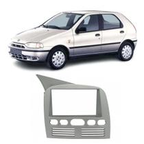 Moldura 2 din 7" fiamon fiat palio/palio weelend/siena/strada 1996/2003 prata