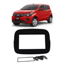 Moldura 2 Din 7 Polegadas Fiat Mobi Preto Fosco Fiamon