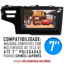 Moldura 2 Din 7'' Polegadas Fit E Wr-V 2015 Em Diante Moldura 2 Din 7'' Polegadas Fit E Wr-V 2015 Em Diante