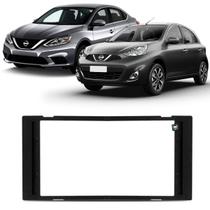 Moldura 2 Din 7 Polegadas March / Versa / Sentra SL Preta Moldura 2 Din 7 Polegadas March / Versa / Sentra SL Preta