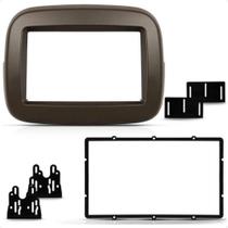 Moldura 2 Din 7 Polegadas Mobi 2016 2017 2018 2019 2020 2021 2022 Marrom Expex - EPX FT-550