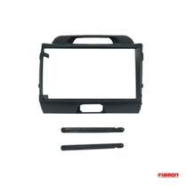 Moldura 2 Din 9 Polegadas Fiamon Kia Sportage 2010 à 2015 Grafite Escuro