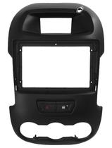 Moldura 2 Din 9'' Polegadas Ford Ranger 2013 até 2015 Preto