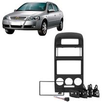 Moldura 2 Din Astra Ar Analógico 1998 à 2012 com Chicote Preta Painel Multimidia 6.2 e 7 Polegadas