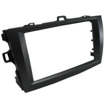 Moldura 2 Din Corolla 2009 à 2014 Preta Painel Central Multimidia 6.2 e 7 Polegadas Mp5 Som