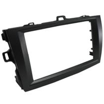 Moldura 2 Din Corolla 2009 à 2014 Preta Painel Central Multimidia 6.2 e 7 Polegadas Mp5 Som