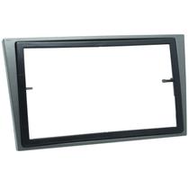 Moldura 2 Din Corsa 2002 à 2014 Meriva Montana Vectra Grafite Painel Multimidia 6.2 e 7 Polegadas