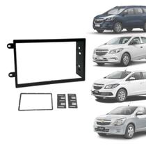 Moldura 2 Din Fiamon 2470 Onix/ Cobalt/ Spin/ Prisma Preta