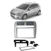 Moldura 2 Din Fiamon 3333 Fiat Punto 2008 até 2012 Prata