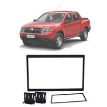 Moldura 2 Din Fiamon Duster Oroch 2018-2021 Black Piano